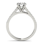 1/6 ct tw Lab Grown Diamond Engagement Ring Setting in 14K White Gold