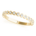 1/8 ct tw Lab Grown Diamond Ring in 14K Yellow Gold