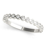 1/8 ct tw Lab Grown Diamond Ring in 14K White Gold