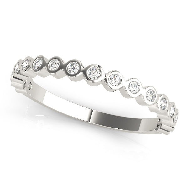 1/8 ct tw Lab Grown Diamond Ring in 14K White Gold