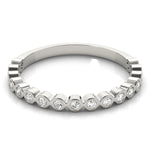 1/8 ct tw Lab Grown Diamond Ring in 14K White Gold