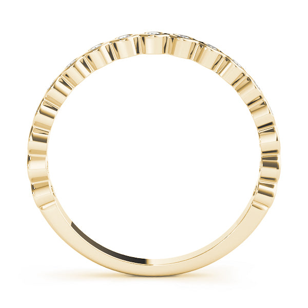 1/8 ct tw Lab Grown Diamond Ring in 14K Yellow Gold