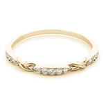 1/15 ct tw Lab Grown Diamond Wedding Band in 14K Yellow Gold