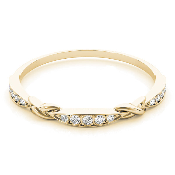 1/15 ct tw Lab Grown Diamond Wedding Band in 14K Yellow Gold