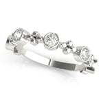 3/8 ct tw Lab Grown Diamond Wedding Band in 14K White Gold