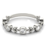 3/8 ct tw Lab Grown Diamond Wedding Band in 14K White Gold