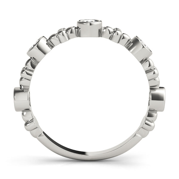 3/8 ct tw Lab Grown Diamond Wedding Band in 14K White Gold
