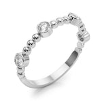 1/4 ct tw Lab Grown Diamond Wedding Band in 14K White Gold