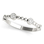 1/4 ct tw Lab Grown Diamond Wedding Band in 14K White Gold