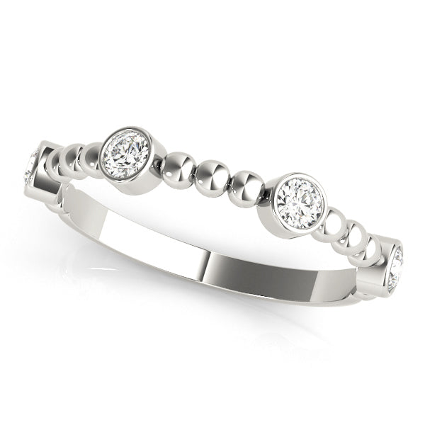 1/4 ct tw Lab Grown Diamond Wedding Band in 14K White Gold
