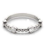 1/4 ct tw Lab Grown Diamond Wedding Band in 14K White Gold