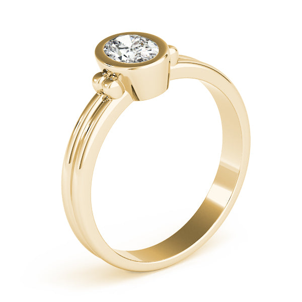 Oval Lab Grown Diamond Solitaire Engagement Ring — Picasso Gold & Diamond