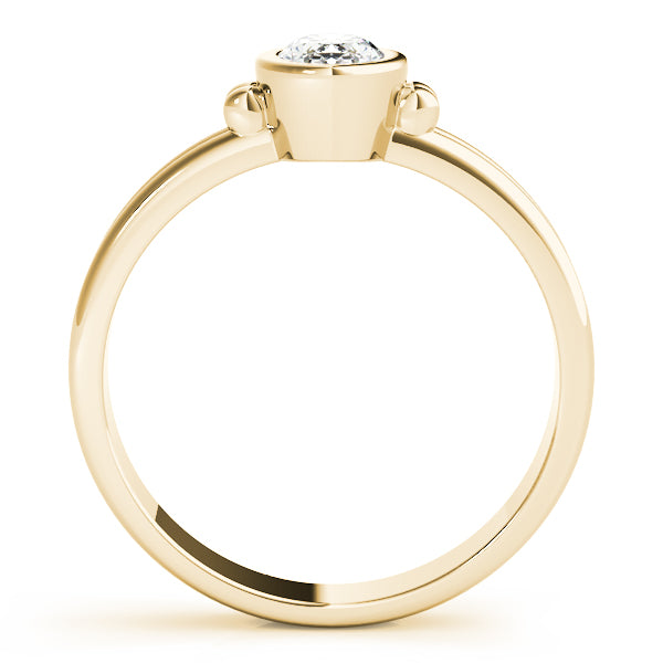 Oval Lab Grown Diamond Solitaire Engagement Ring — Picasso Gold & Diamond