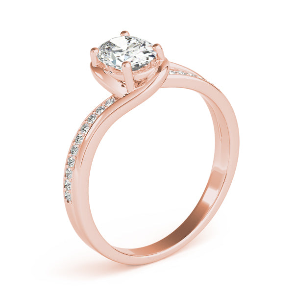 Oval Bypass Lab Grown Diamond Engagement Ring - VS1 D/E/F | 14K & 18K Gold | 14K Yellow Gold | Oval Lab Diamond | Picasso Gold & Diamond Chicago