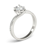 Oval Bypass Lab Grown Diamond Engagement Ring - VS1 D/E/F | 14K & 18K Gold | 14K Yellow Gold | Oval Lab Diamond | Picasso Gold & Diamond Chicago