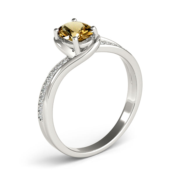 Oval Bypass Lab Grown Diamond Engagement Ring - VS1 D/E/F | 14K & 18K Gold | 14K Rose Gold | Oval Lab Diamond | Picasso Gold & Diamond Chicago