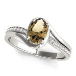 Oval Bypass Lab Grown Diamond Engagement Ring - VS1 D/E/F | 14K & 18K Gold | 14K Rose Gold | Oval Lab Diamond | Picasso Gold & Diamond Chicago
