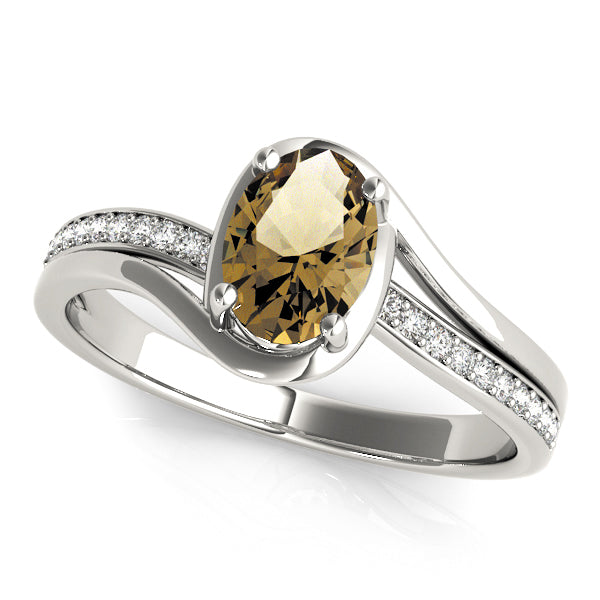 Oval Bypass Lab Grown Diamond Engagement Ring - VS1 D/E/F | 14K & 18K Gold | 14K Rose Gold | Oval Lab Diamond | Picasso Gold & Diamond Chicago