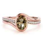 Oval Bypass Lab Grown Diamond Engagement Ring - VS1 D/E/F | 14K & 18K Gold | 18K White Gold | Oval Lab Diamond | Picasso Gold & Diamond Chicago