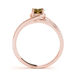 Oval Bypass Lab Grown Diamond Engagement Ring - VS1 D/E/F | 14K & 18K Gold | 18K Yellow Gold | Oval Lab Diamond | Picasso Gold & Diamond Chicago
