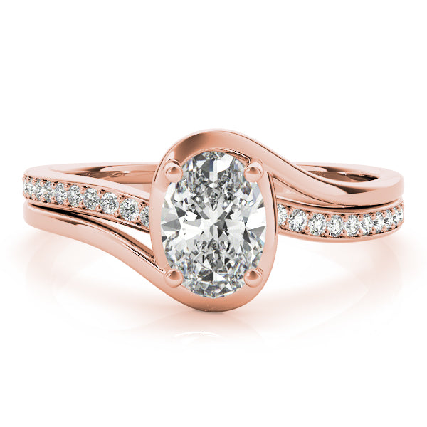 Oval Bypass Lab Grown Diamond Engagement Ring - VS1 D/E/F | 14K & 18K Gold | 18K Yellow Gold | Oval Lab Diamond | Picasso Gold & Diamond Chicago