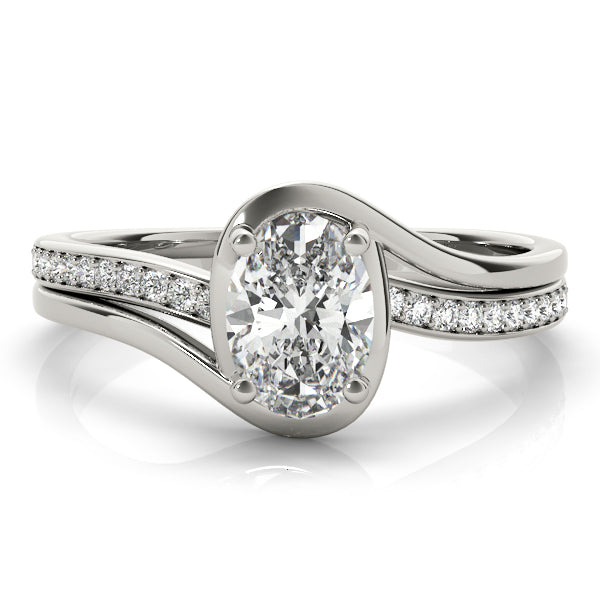 Oval Bypass Lab Grown Diamond Engagement Ring - VS1 D/E/F | 14K & 18K Gold | 18K Rose Gold | Oval Lab Diamond | Picasso Gold & Diamond Chicago