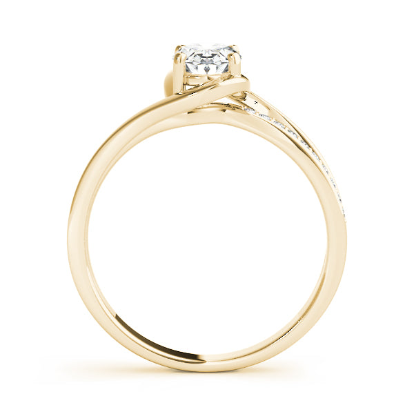 Oval Bypass Lab Grown Diamond Engagement Ring - VS1 D/E/F | 14K & 18K Gold | 18K Rose Gold | Oval Lab Diamond | Picasso Gold & Diamond Chicago