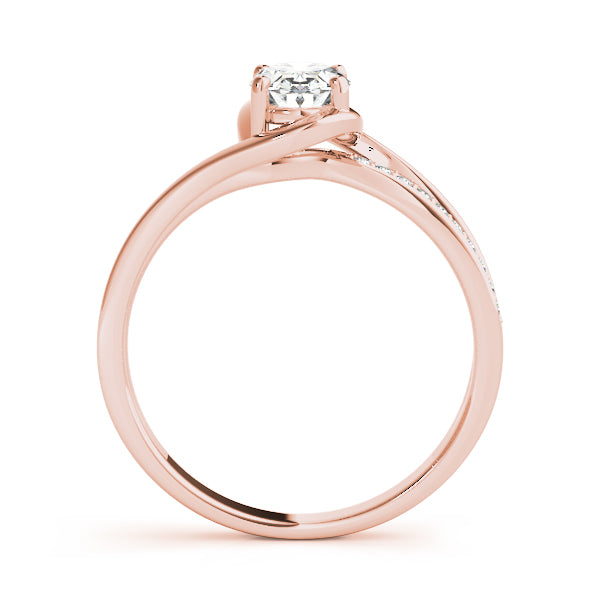 Oval Bypass Lab Grown Diamond Engagement Ring - VS1 D/E/F | 14K & 18K Gold | 18K Rose Gold | Oval Lab Diamond | Picasso Gold & Diamond Chicago