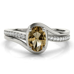 Oval Bypass Lab Grown Diamond Engagement Ring - VS1 D/E/F | 14K & 18K Gold | Platinum | Oval Lab Diamond | Picasso Gold & Diamond Chicago
