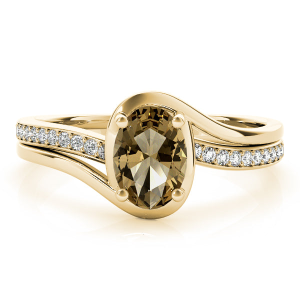 Oval Bypass Lab Grown Diamond Engagement Ring - VS1 D/E/F | 14K & 18K Gold | Lab Grown Diamond Engagement Ring | Picasso Gold & Diamond | Chicago