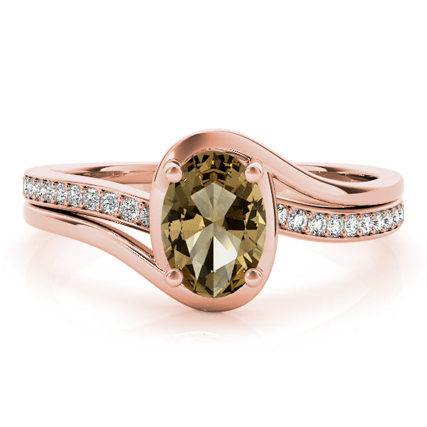 Oval Bypass Lab Grown Diamond Engagement Ring - VS1 D/E/F | 14K & 18K Gold | Lab Grown Diamond Engagement Ring | Picasso Gold & Diamond | Chicago