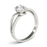 Oval Bypass Lab Grown Diamond Engagement Ring - VS1 D/E/F | 14K & 18K Gold | 14K Yellow Gold | Oval Lab Diamond | Picasso Gold & Diamond Chicago