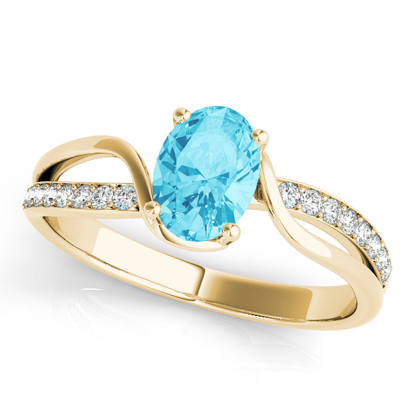Oval Bypass Lab Grown Diamond Engagement Ring - VS1 D/E/F | 14K & 18K Gold | 14K Yellow Gold | Oval Lab Diamond | Picasso Gold & Diamond Chicago