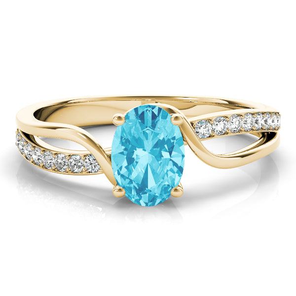 Oval Bypass Lab Grown Diamond Engagement Ring - VS1 D/E/F | 14K & 18K Gold | 18K White Gold | Oval Lab Diamond | Picasso Gold & Diamond Chicago