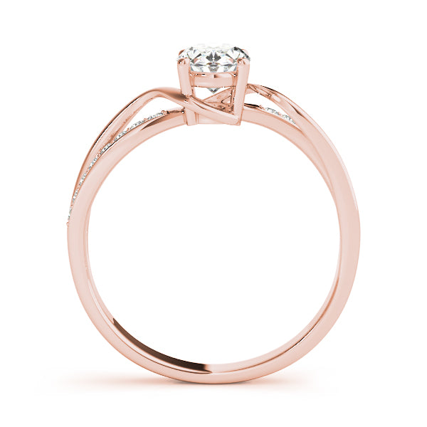 Oval Bypass Lab Grown Diamond Engagement Ring - VS1 D/E/F | 14K & 18K Gold | 18K Rose Gold | Oval Lab Diamond | Picasso Gold & Diamond Chicago