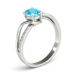 Oval Bypass Lab Grown Diamond Engagement Ring - VS1 D/E/F | 14K & 18K Gold | Platinum | Oval Lab Diamond | Picasso Gold & Diamond Chicago