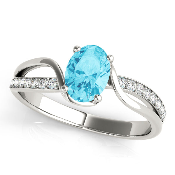 Oval Bypass Lab Grown Diamond Engagement Ring - VS1 D/E/F | 14K & 18K Gold | Platinum | Oval Lab Diamond | Picasso Gold & Diamond Chicago