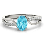 Oval Bypass Lab Grown Diamond Engagement Ring - VS1 D/E/F | 14K & 18K Gold | Platinum | Oval Lab Diamond | Picasso Gold & Diamond Chicago