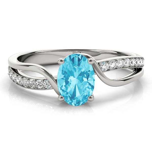 Oval Bypass Lab Grown Diamond Engagement Ring - VS1 D/E/F | 14K & 18K Gold | Platinum | Oval Lab Diamond | Picasso Gold & Diamond Chicago