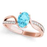 Oval Bypass Lab Grown Diamond Engagement Ring - VS1 D/E/F | 14K & 18K Gold | Lab Grown Diamond Engagement Ring | Picasso Gold & Diamond | Chicago