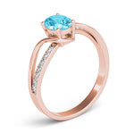 Oval Bypass Lab Grown Diamond Engagement Ring - VS1 D/E/F | 14K & 18K Gold | Lab Grown Diamond Engagement Ring | Picasso Gold & Diamond | Chicago