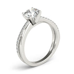 1/5 ct tw Lab Grown Diamond Engagement Ring Setting in 14K White Gold