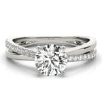 1/5 ct tw Lab Grown Diamond Engagement Ring Setting in 14K White Gold