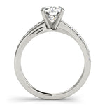 1/5 ct tw Lab Grown Diamond Engagement Ring Setting in 14K White Gold