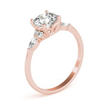 Round Cluster Lab Grown Diamond Engagement Ring - VS1 D/E/F | 14K & 18K Gold | 14K Yellow Gold | Round Lab Diamond | Picasso Gold & Diamond Chicago