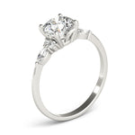 Round Cluster Lab Grown Diamond Engagement Ring - VS1 D/E/F | 14K & 18K Gold | 14K Yellow Gold | Round Lab Diamond | Picasso Gold & Diamond Chicago