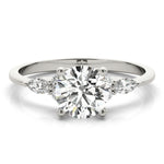 Round Cluster Lab Grown Diamond Engagement Ring - VS1 D/E/F | 14K & 18K Gold | 14K Rose Gold | Round Lab Diamond | Picasso Gold & Diamond Chicago