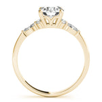 Round Cluster Lab Grown Diamond Engagement Ring - VS1 D/E/F | 14K & 18K Gold | 14K Rose Gold | Round Lab Diamond | Picasso Gold & Diamond Chicago