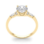 Round Cluster Lab Grown Diamond Engagement Ring - VS1 D/E/F | 14K & 18K Gold | 18K White Gold | Round Lab Diamond | Picasso Gold & Diamond Chicago