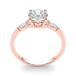 Round Cluster Lab Grown Diamond Engagement Ring - VS1 D/E/F | 14K & 18K Gold | 18K White Gold | Round Lab Diamond | Picasso Gold & Diamond Chicago